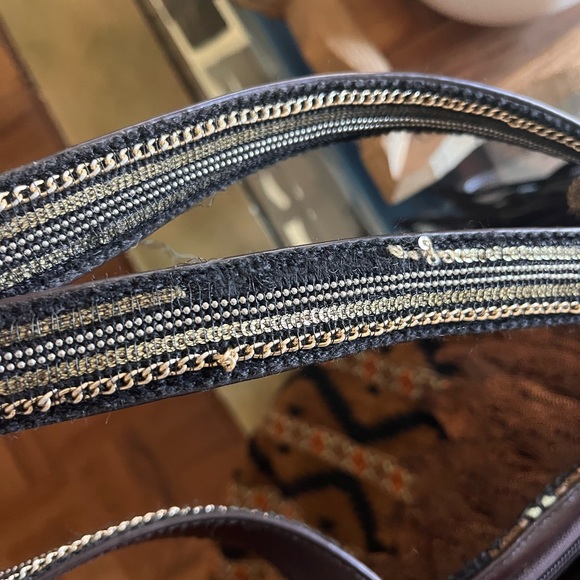 Sharif Couture
Beaded Tapestry
Tote with Leather Trim - Picture 13 of 16